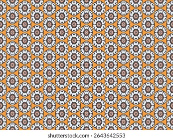 Seamless Luxury Visual Background Design Tile Geometric Shape Endless Perspective Wallpaper Textile Digital Template Interior Fashion Texture Art Symmetric Decoration Fabric Graphic Cloth Pattern.
