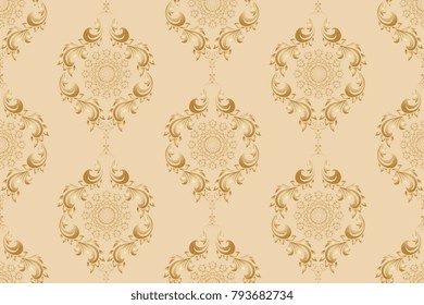 Seamless luxury wallpaper pattern. Seamless floral ornament on background. Seamless pattern for your design. Wallpaper pattern