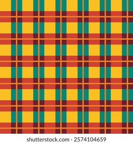 Seamless madras pattern. The checkered design involves overlapping lines and squares. Design for textile, fabric, curtain, wrapping.