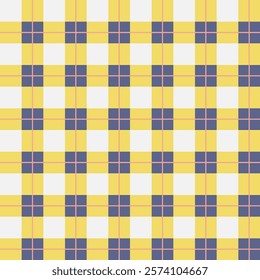 Seamless madras pattern. The checkered design involves overlapping lines and squares. Design for textile, fabric, curtain, wrapping.