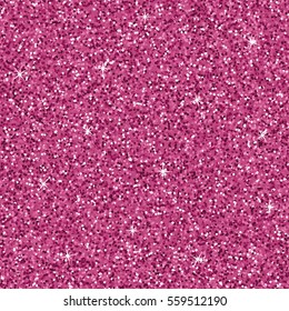 Seamless magenta pink glitter texture. Shimmer background. Vector illustration.