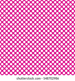 Seamless magenta polka dots pattern texture background
