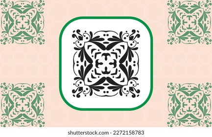 Seamless mandala design pattern background