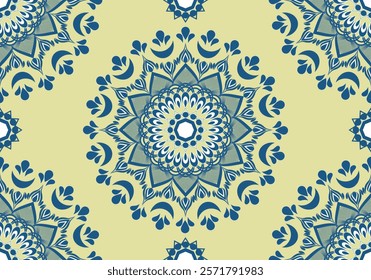seamless mandala floral  pattern design for fabric carpet wallpaper background blanket table cloth mattresses pillow  ornament tile  