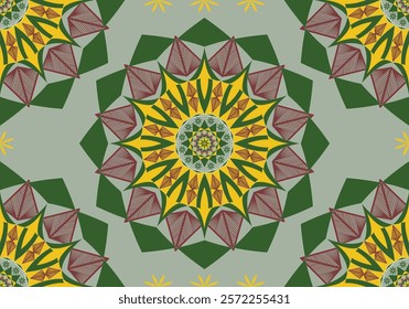 seamless mandala floral  pattern design for ornament fabric embroidery carpet wallpaper background blanket table cloth mattresses pillow tile 