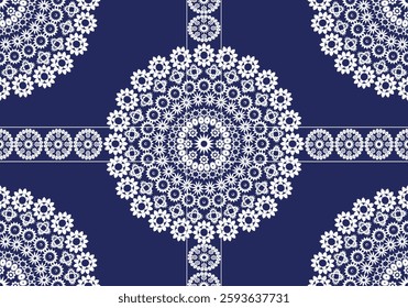 seamless mandala geometric flora pattern design for carpet  ceramic tile fabric ornament embroidery wallpaper background textile art print home decoration curtains 
