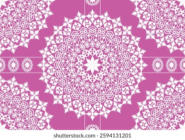 seamless mandala geometric flora pattern design for carpet  ceramic tile fabric ornament embroidery wallpaper background textile art print home decoration curtains 
