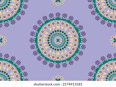 seamless mandala geometric floral  pattern design for ornament ceramic carpet fabric embroidery wallpaper background textile art print 