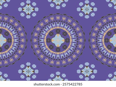 seamless mandala geometric floral  pattern design for ornament ceramic carpet fabric embroidery wallpaper background textile art print 