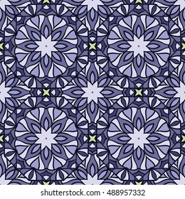 Seamless mandala pattern. Ethnic pattern.