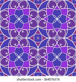 Seamless mandala pattern. Islamic motifs. Kaleidoscope.