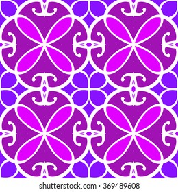 Seamless mandala pattern. Islamic motifs. Kaleidoscope.