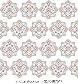 Seamless mandala pattern. The print is well suited for textiles, Wallpaper and packaging.