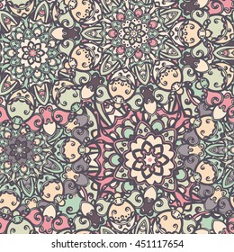 Seamless mandala pattern for printing on fabric or paper. Islam, Arabic, Indian, ottoman motifs. Ã�Â¡over design for your phone. Hand drawn background.