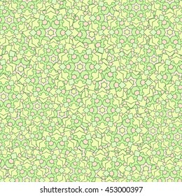 Seamless mandala pattern for printing on fabric or paper. Islam, Arabic, Indian, ottoman motifs. Laced decorative background with round floral and geometric ornament. Hand drawn. Boho festival style.