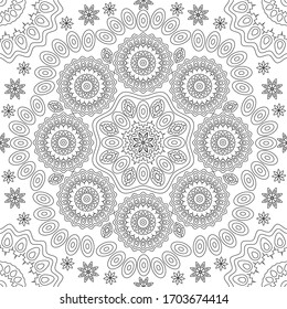 Seamless Mandala Pattern for various mediums