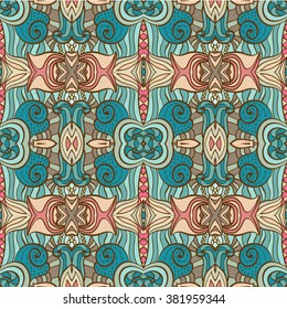 Seamless mandala pattern. Vintage decorative elements. Hand drawn background. Islam, Arabic, Indian, ottoman motifs. Can be used for printing on paper and fabric