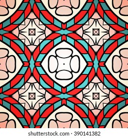 Seamless mandala pattern. Vintage decorative elements. Hand drawn background. Islam, Arabic, Indian, ottoman motifs. Can be used for printing on paper and fabric
