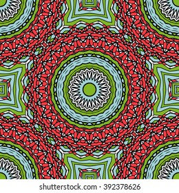 Seamless mandala pattern. Vintage decorative elements. Hand drawn background. Islam, Arabic, Indian, ottoman motifs. Can be used for printing on paper and fabric