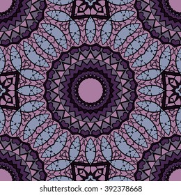 Seamless mandala pattern. Vintage decorative elements. Hand drawn background. Islam, Arabic, Indian, ottoman motifs. Can be used for printing on paper and fabric