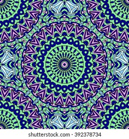 Seamless mandala pattern. Vintage decorative elements. Hand drawn background. Islam, Arabic, Indian, ottoman motifs. Can be used for printing on paper and fabric