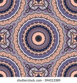 Seamless mandala pattern. Vintage decorative elements. Hand drawn background. Islam, Arabic, Indian, ottoman motifs. Can be used for printing on paper and fabric