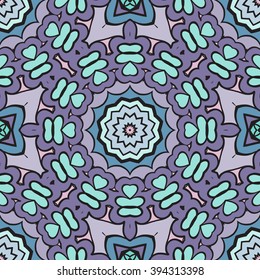Seamless mandala pattern. Vintage decorative elements. Hand drawn background. Islam, Arabic, Indian, ottoman motifs. Can be used for printing on paper and fabric