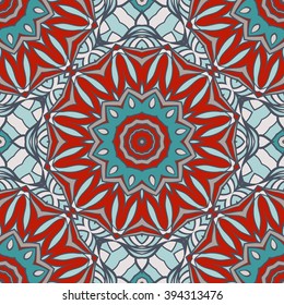 Seamless mandala pattern. Vintage decorative elements. Hand drawn background. Islam, Arabic, Indian, ottoman motifs. Can be used for printing on paper and fabric