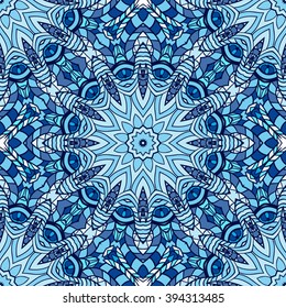 Seamless mandala pattern. Vintage decorative elements. Hand drawn background. Islam, Arabic, Indian, ottoman motifs. Can be used for printing on paper and fabric
