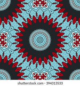 Seamless mandala pattern. Vintage decorative elements. Hand drawn background. Islam, Arabic, Indian, ottoman motifs. Can be used for printing on paper and fabric