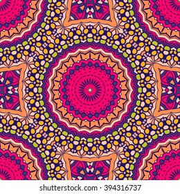 Seamless mandala pattern. Vintage decorative elements. Hand drawn background. Islam, Arabic, Indian, ottoman motifs. Can be used for printing on paper and fabric