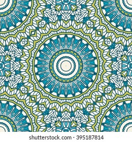 Seamless mandala pattern. Vintage decorative elements. Hand drawn background. Islam, Arabic, Indian, ottoman motifs. Can be used for printing on paper and fabric