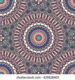 Seamless mandala pattern. Vintage decorative elements. Hand drawn background. Islam, Arabic, Indian, ottoman motifs. Can be used for printing on paper and fabric