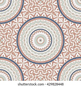 Seamless mandala pattern. Vintage decorative elements. Hand drawn background. Islam, Arabic, Indian, ottoman motifs. Can be used for printing on paper and fabric