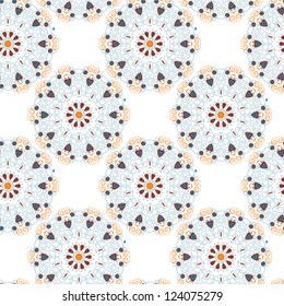 Seamless mandala soft pattern