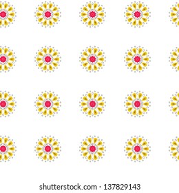 Seamless mandala soft pattern