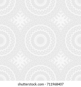 Seamless mandalas pattern. decorative elements with Hand drawn floral background. vector illustration