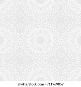 Seamless mandalas pattern. decorative elements with Hand drawn floral background. vector illustration