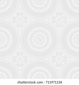 Seamless mandalas pattern. decorative elements with Hand drawn floral background. vector illustration