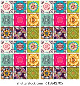 Seamless mandalas pattern. Vintage decorative elements with mandala. Hand drawn mandala background. Islam, Arabic mandala, Indian, mandala ottoman motifs. Perfect for printing on fabric or paper.