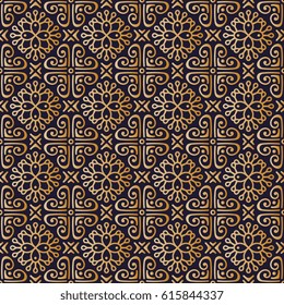 Seamless mandalas pattern. Vintage decorative elements with mandala. Hand drawn mandala background. Islam, Arabic mandala, Indian, mandala ottoman motifs. Perfect for printing on fabric or paper.