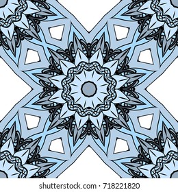 Seamless mandalas pattern. Vintage decorative elements. vector illustration