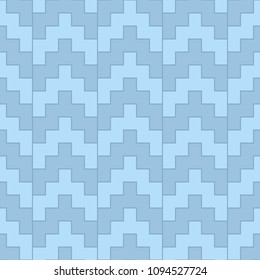 Seamless manji pattern. Interlocking chevrons background. Oriental symbols ornament. Traditional architecture wallpaper. Ancient ethnic mosaic motif. Digital paper, textile print. Vector art work.