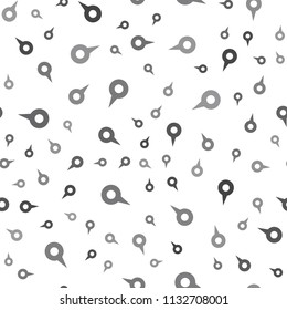 seamless map pin pattern on a white background. simple map pin icon creative design. Can be used for wallpaper, web page background, textile, print UI/UX