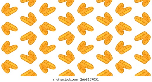 Seamless Maple Seed Pattern cartoon maple seeds arranged in a playful seamless pattern drawn in flat style on a white background
