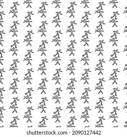 Seamless marathon pattern design and background art