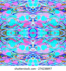seamless marble artwork ebru pattern, exotic abstract background 