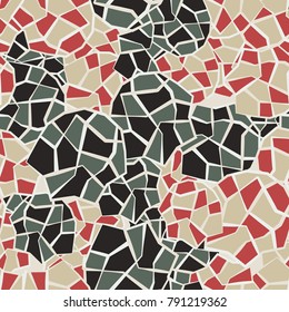 Seamless marble camouflage. Adopt for 3d models, design, tourist equipment and hunting costumes.