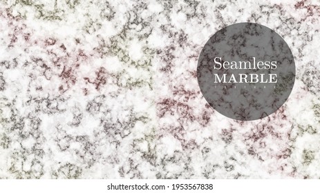 Seamless marble luxury realistic texture background. Marbling texture design for banner, invitation, headers, print ads, packaging design template. Vector illustration. Isolated on white background.