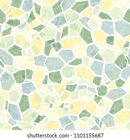 Seamless marble pattern. Camouflage texture. Multicolored elements. A grid consisting of chaos of squares.
